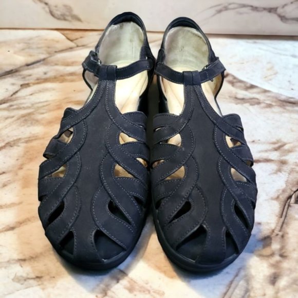 BeautiFeel Leather Comfort Adjustable Sandals - Size 41 (Women's 9.5) - Picture 2 of 3